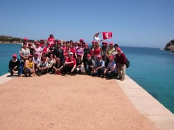 Foto di gruppo a Castel Sardo